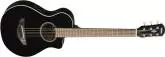 Yamaha - 3\/4 Size Acoustic\/Electric Guitar - Black